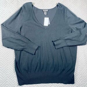 NEW Lane Bryant Black V Neck Sweater Plus Size 22/24